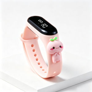 New Sports Stitch Children Watches For Girls Electronic Bracelet Touch LED Mickey Minnie Doll Kids Watch Women Waterproof Clock