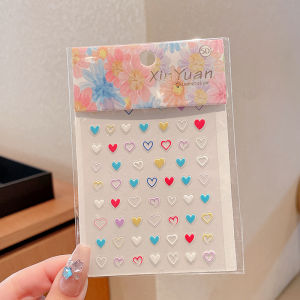 Adorable Nail Art Stickers for Girls Non-Toxic Fragrance-Free Jelly Princess Crystal Washable Temporary Tattoo 3D No-Cut Gem Stickers