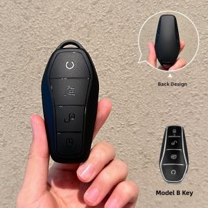 Diyuan Sea Otter Key Cover for Car Tpu Material Simple Style Suitable for Han Ev Qin L And Other Models Vehicle Interior Accessories