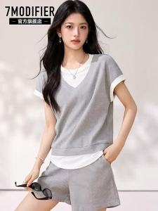 7.Modifier | Bộ Đồ Hai Mảnh Đối Chiếu Màu Nữ