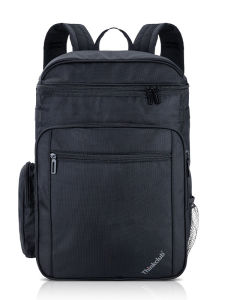 Ballistic Nylon Double Shoulder Backpack Computer Bag Bookbag Vintage Artistic Style Soft Handle Zipper Closure Mildly Waterproof