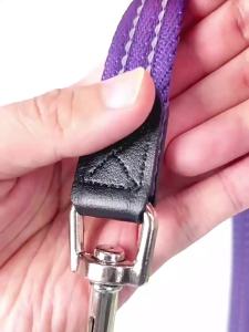 HamshMoc Pet Double Head Lead And Rope No Tangle Stainless Steel Ring Reinforced Outdoor