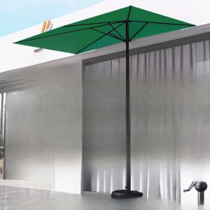 Adjustable Height Half-coverage Rectangle Umbrella for Balcony Outdoor Garden Plant Shade Umbrella Pavilion Wall-dependent