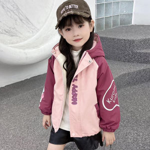 Thickened Fleece Autumn Winter Jacket for Girls Baby Warm Coat Childrens Fashion Outerwear Windbreaker Small Kids Top