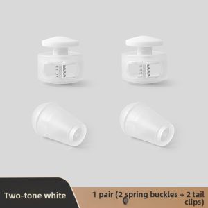 FENKAN | No-Tie Shoelace Fastener for Kids Sports Shoes Black & White