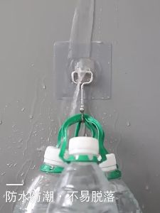 Self Adhesive Hooks Heavy Duty Wall Hooks Transparent Multi-Purpose Hooks Door Key Towel Wall Hook for Bathroom Kitchen Home