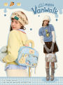 VANWALK Original Pizza Series Backpack Macaron Style Soft PU Material Leisure Casual Youth Shoulder Bag Traveling Outfit. 