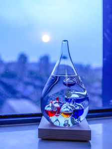 Galileo Thermometer Glass Floating Ball Office Bookshelf Wine Cabinet Decoration Novelty Nordic Creative Furnishings