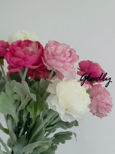 [พร้อมส่ง] ดอกโบตั๋นปลอม ดอกไม้ประดิษฐ์ สีสวยละมุน พร็อพถ่ายรูป ใส่แจกันตกแต่งในบ้าน คอนโด คาเฟ่ต์