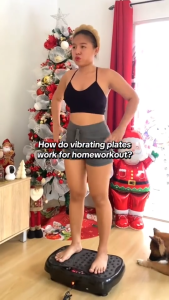 Vibration Plate Exercise Machine Whole Body Workout Fitness Platform with Silent Motor Speed Control