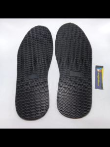 Sol Potong Outsole untuk Sepatu Sandal Karet Mentah Rubber Gelombang Baru Hitam