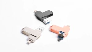 Ổ Đĩa kim loại USB Flash 1TB thẻ nhớ OTG 16GB 32GB 64GB USB 3.0 đĩa flash cho iPhone/USB hệ điều hành Android thẻ nhớ