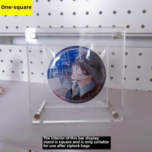 Acrylic Bar Display Stand Bar Bar Card Brick Grain Holder Can Cover Ziplock Bag Storage Box Badge Frame to Earn Foreign Exchange
