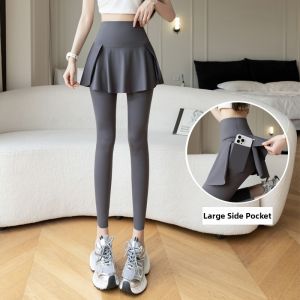 High Waist Quick Dry Fitness Pants Skirt Womens Running Sports Yoga Skirt Pants plus Size 200 Pounds Goldmm Jindibutterfly