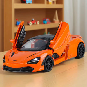 【RUM】1:32 Scale Mclaren 720S Alloy Car Model Light & Sound Effect Diecast Car Toys for Boys Birthday Gift Kids Toys Car Collection