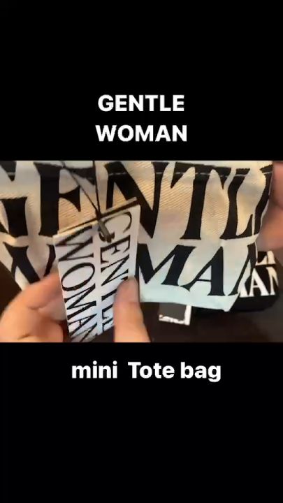 GENTLE WOMAN ⚪️⚫️ GW micro canvas Tote Bag (mini) งานชนช็อป สินค้าพร้อม ...