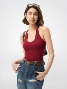 S&W | Padded Sports Vest Halter Workout Innerwear Yoga Top