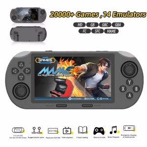 SF3000 handheld game console with a 4.5-inch large screen supporting e-books MP4， Music function built-in 20000+games