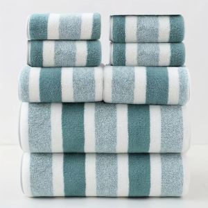 8pcs Microfiber Towel Set - Includes 2 Bath Towels 2 Hand Towels and 4 Face Towels Coral Velvet Quick Dry Bathroom towel