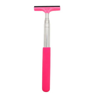 IASF Car Rearview Mirror Wiper Cleaning Tool Telescopic Rearview Mirror Squeegee Retractable Double-side Rod Window Cleaner Auto Glass Mist Cleaner Scraper