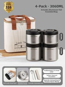 YOULUNMEI | Ultra-Long Insulation Bento Box Multi-Layer
