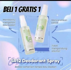 promo beli 1 gratis 1 SR 12 DEODORANT PENGHILANG BAU BADAN