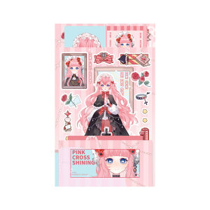 JNL Cute Pomelo Sisters Cute Cool Girl Stickers Asian Art Goo Card Cartoon Stickers SZ313