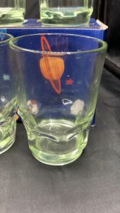 JMY Essential Clear Glass Drinkware Set - 6 Pieces 6-Floz Capacity 10cm Height