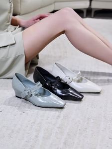 JESSICA SOPHIA | Giày Đế Kẹp Dây Cài Đơn Giản Thời Trang Da Phụ Nữ