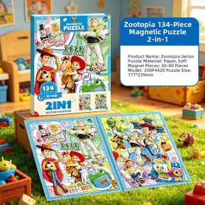Disney | Frozen Elsa Princess Magnetic Puzzle for Girls 3-6 Years Educational Toy