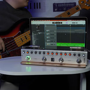 Bộ Xử Lý Âm Trầm M-VAVE Tank-B Pro Với 36 Chuỗi Hiệu Ứng Tùy Chỉnh Mô Phỏng Phòng Thu IR 9 Tiền Khuếch Đại/8 Khe Cắm Hệ Thống Phòng Thu Sạc Nhanh USB-C Phụ Kiện Đàn Guitar