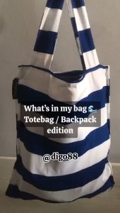 3 in 1 Convertible Backpack Reusable Fold Tote Bag Canvas Bag