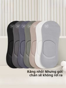 Tất thuyền MiiOW cotton nam mỏng thoáng khí chống mùi chống trượt