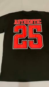 Kaos Distro Pria Wanita Lengan Pendek Nomor 25 Katun Combed 24s Premium