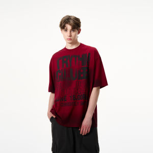 MADWITCH | Retro Distressed Letter Print High Street T-Shirt