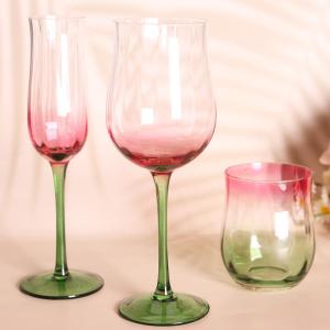 DIHUANTUO | Creative Handcrafted Vintage Red Gradient Wine Glass