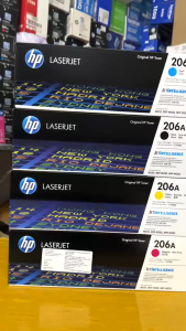HP 206A W2110A Black Toner Cartridge รุ่น HP 206A W2111A C M Y ของแท้