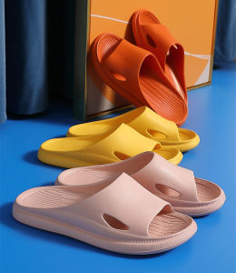 จัดส่งจากประเทศไทย รองเท้าแตะ EVA พื้นนิ่ม กันลื่น เหมาะกับเดินชายหาด แฟชั่นฤดูร้อน สําหรับผู้ชาย และผู้หญิง เหมาะกับใส่