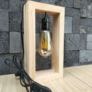 Lampu Tidur Aistetic Jati Belanda|Lampu tidur persegi panjang