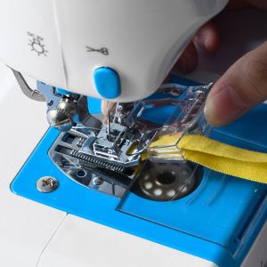 1 Pack Transparent Household Sewing Machine Accessories Adjustable Wide and Narrow Presser Foot Sewing Hemming Presser Foot