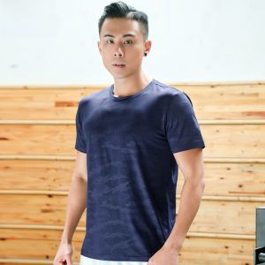 Short Sleeve T-Shirt Mens Thin Quick Dry Summer Outdoor Running Fitness Sportswear round Neck Breathable Large Size Couples