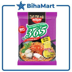 [GÓI LẺ]  - NISSIN - Mì Không Chiên 365 hương vị Lẩu Thái Hải Sản - Mì không chiên 365/ Mì gói 365/ Mì Healthy 365/Mì ăn liền Ba Sáu Năm - (68g/gói)
