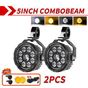 CO LIGHT New 5" LED Work Light High Low Beam DRL Fog lights Strobe off-road use For BMW Motorcycle SUV ATV UTV Truck Car 10-80V