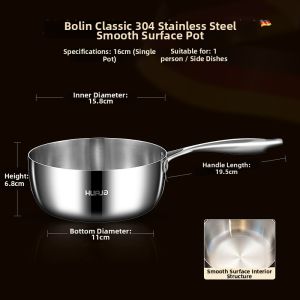 HUAJIDA | Non-stick Stainless Steel Sapin Pan