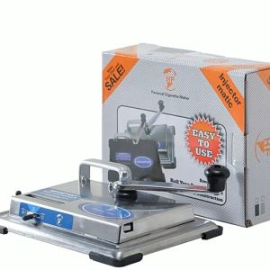 HF Alat Linting Roko Manual Cigarette Roll Box 80-100mm - 043B-3 HITAM dan SILVER