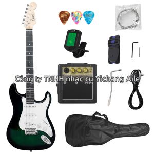 MLZH | Đàn Guitar Điện Dành Cho Người Mới Bắt Đầu 22 Phím 3 Pickup Đơn