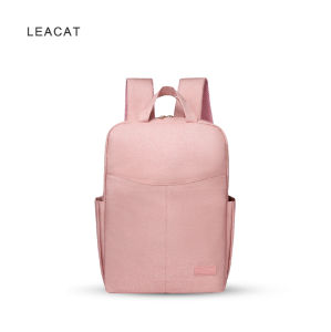 Leacat women laptop backpack waterproof Shockproof fit 13.3 14 15 15.6inch notebook Simplicity Macaron business backpack Schoolbag for women men