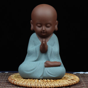 ชิ้นส่วนตกแต่งเครื่องดื่มชาจากอุปกรณ์ทำเครื่องดื่มชายูเหวิน เจ้าหน้าที่เล็ก สีสันสดใส ดินเผา ชิ้นงานแฮนด์เมด