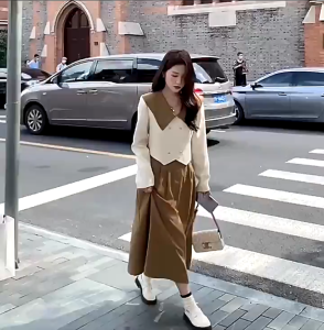 Devita Setelan Rok dan Atasan Korea wanita Dewasa Terbaru