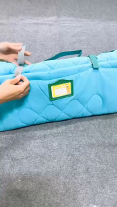 Bộ chăn gối nệm gấp gọn 3 trong 1 Bella size 60x130cm cho bé đi học mầm non mẫu giáo nhà trẻ mềm mát vải cotton cara